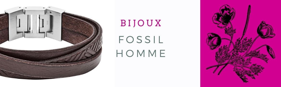 Bijoux Fossil Homme