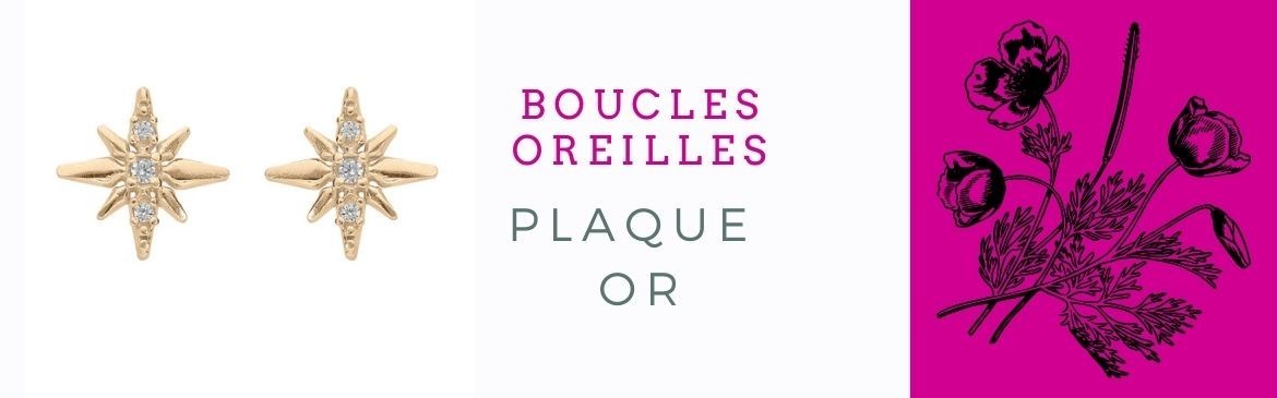 Boucles Oreilles Plaqué Or